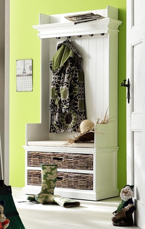 Banco recibidor perchero | Percheros de pared, percheros de pie...