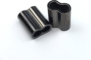 JUSTCHEE Copper PVC Decoy Cord Crimps 2.9mm ID Pack of 100 Pieces