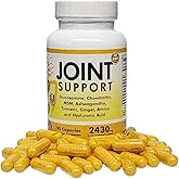 Main Products Joint Support - Glucosamine Chondroitin MSM Hyaluronic Acid Ashwagandha Turmeric Ginger Arnica - 2430mg Joint Support Supplement, Micronized, 90 Capsules.