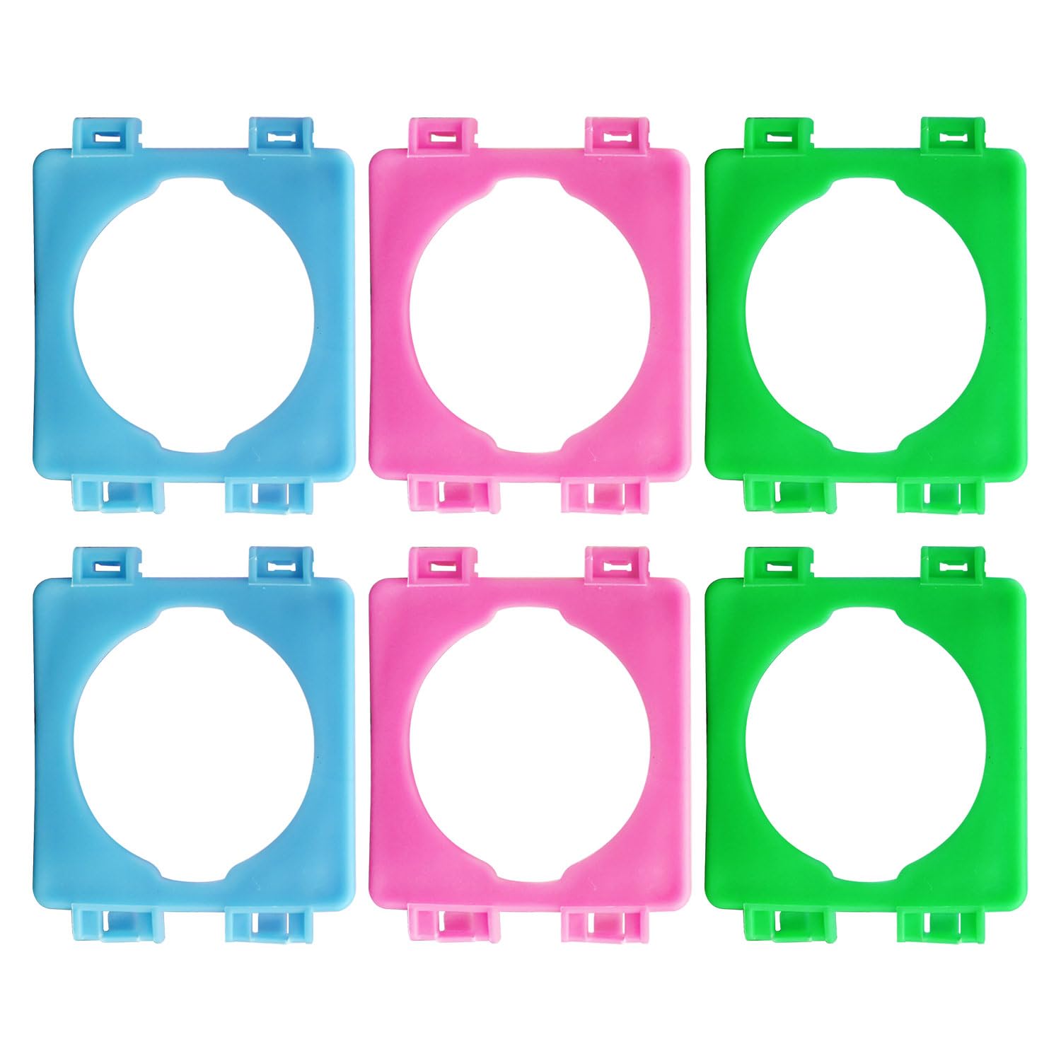 RmKbe 6pcs Hamster Cage Connection Board Hamster Cage External Pipe Interface Fitting Hamsters Toy Hamster Cage Accessories for Hamster (3 Color)