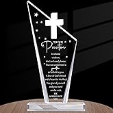 Kosiz 1 Pastor Appreciation Gifts Christian Decorations Acrylic Cross Plaques for Men Women Church Retirement Keepsake Religious Thank You Decor Gratitude Saying Sign (Classic Pastor)