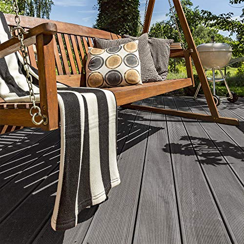 HOME DELUXE - WPC Terrassendielen SAMANA - Hellgrau, 40m² - Inkl. Unterkonstruktion und kompl. Zubehör I Terrassenboden… – Bild 3