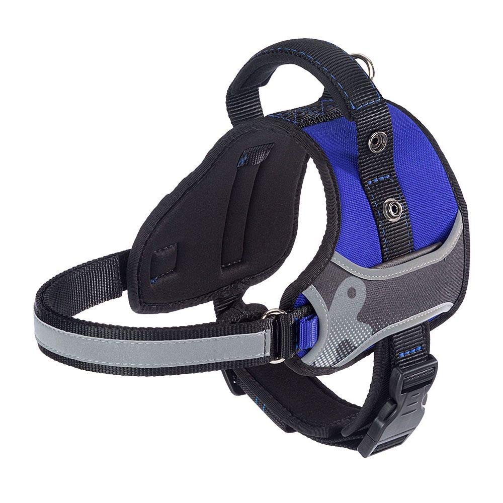 Ferplast Dog Harness HERCULES SMALL, Adjustable, Padded, Resistant, Scratchproof, Visible in the Dark, with Handle
