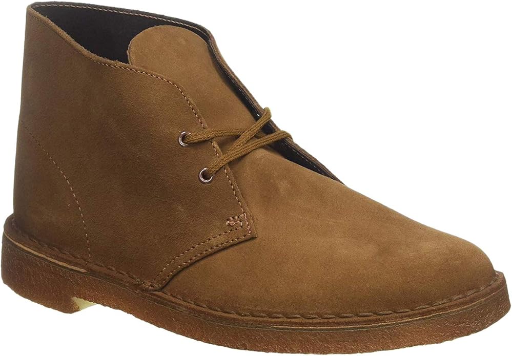 clarks desert boots cola suede
