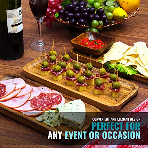 image for New England Kitchen Suppliers 11.8-inch Solid Wood Serving Platters - 