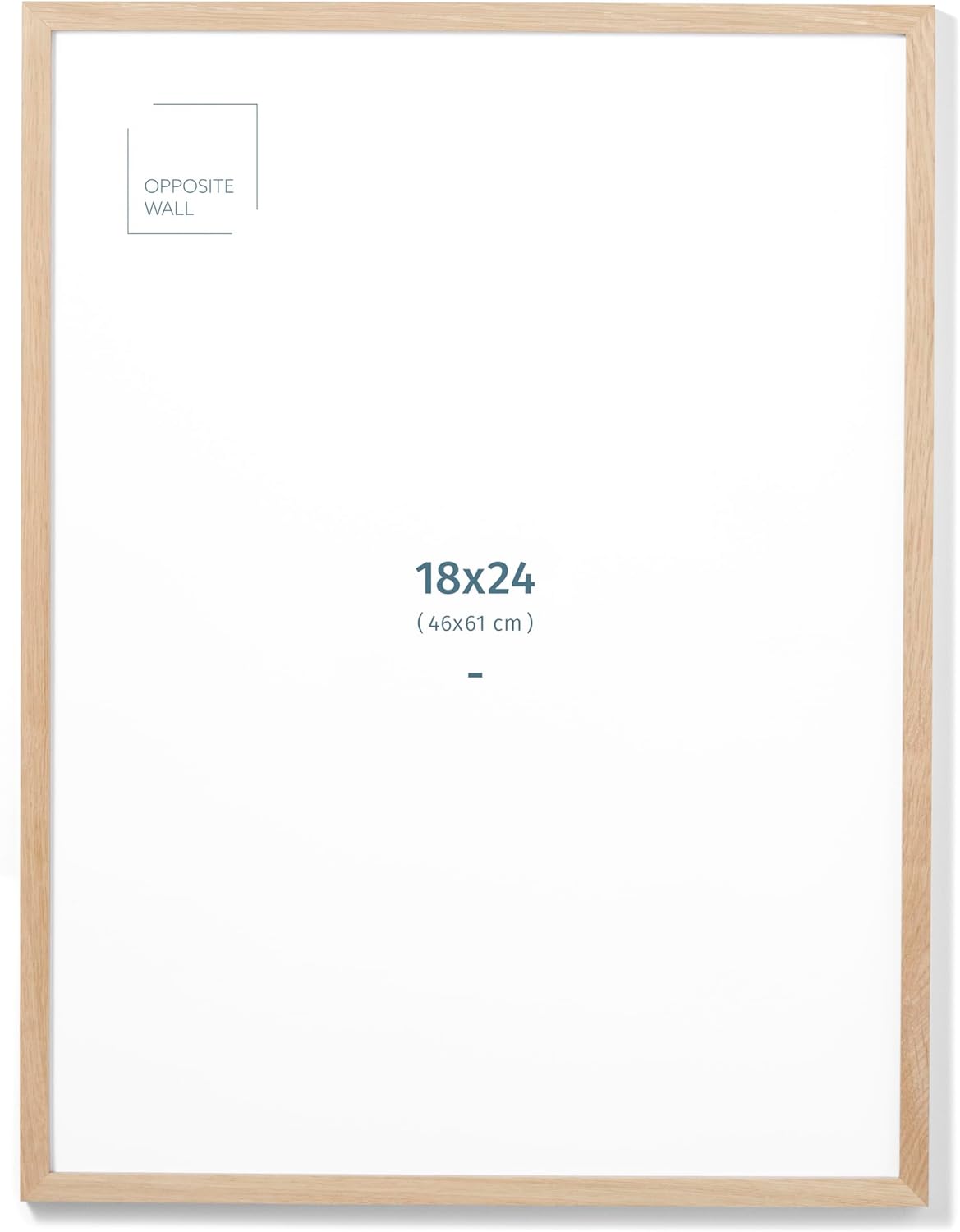 Photo Albums, Frames & Accessories - (18x24 in | 46x61 cm) Natural Solid Oak Wood Picture Frame Poster Frame Wall Photo Frame