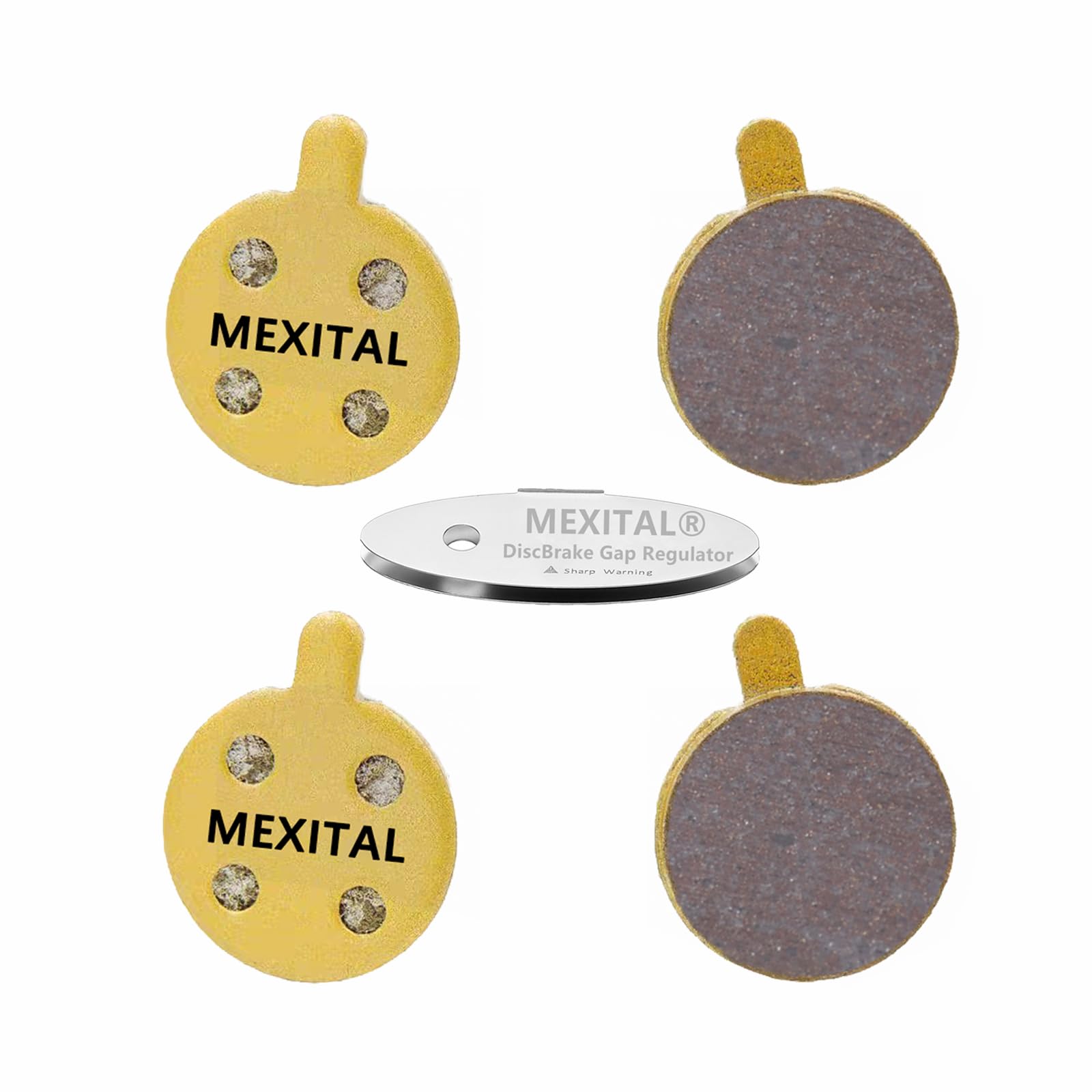 MEXITAL 2 pairs Sintered Disc Brake Pads fit for Zoom DB280 DB350 DB450 DB550 DB650 Alongha SNG Apse Artek Apollo Shockwave X-Rated