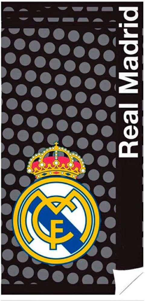 Real Madrid - Toalla de baño de algodón negro de la Copa del Mundo 2018: Amazon.es: Hogar