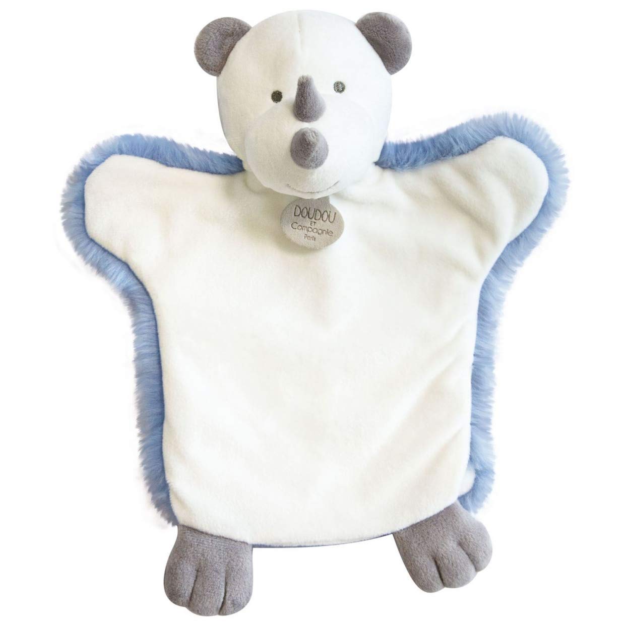 Doudou et Compagnie Rhino Hand Puppet Blue