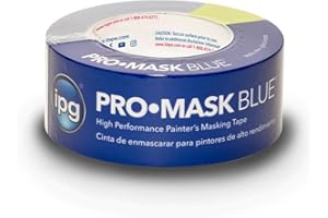 IPG ProMask Blue, 14-Day Painter's Tape, 1.88" x 60 yd, Blue, (Single Roll)