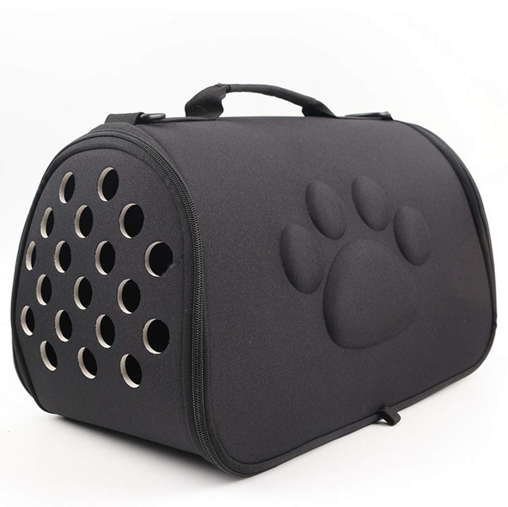 NVTED Collapsible Pet Cat Dog Carrier,SoftSided Portable EVA Black