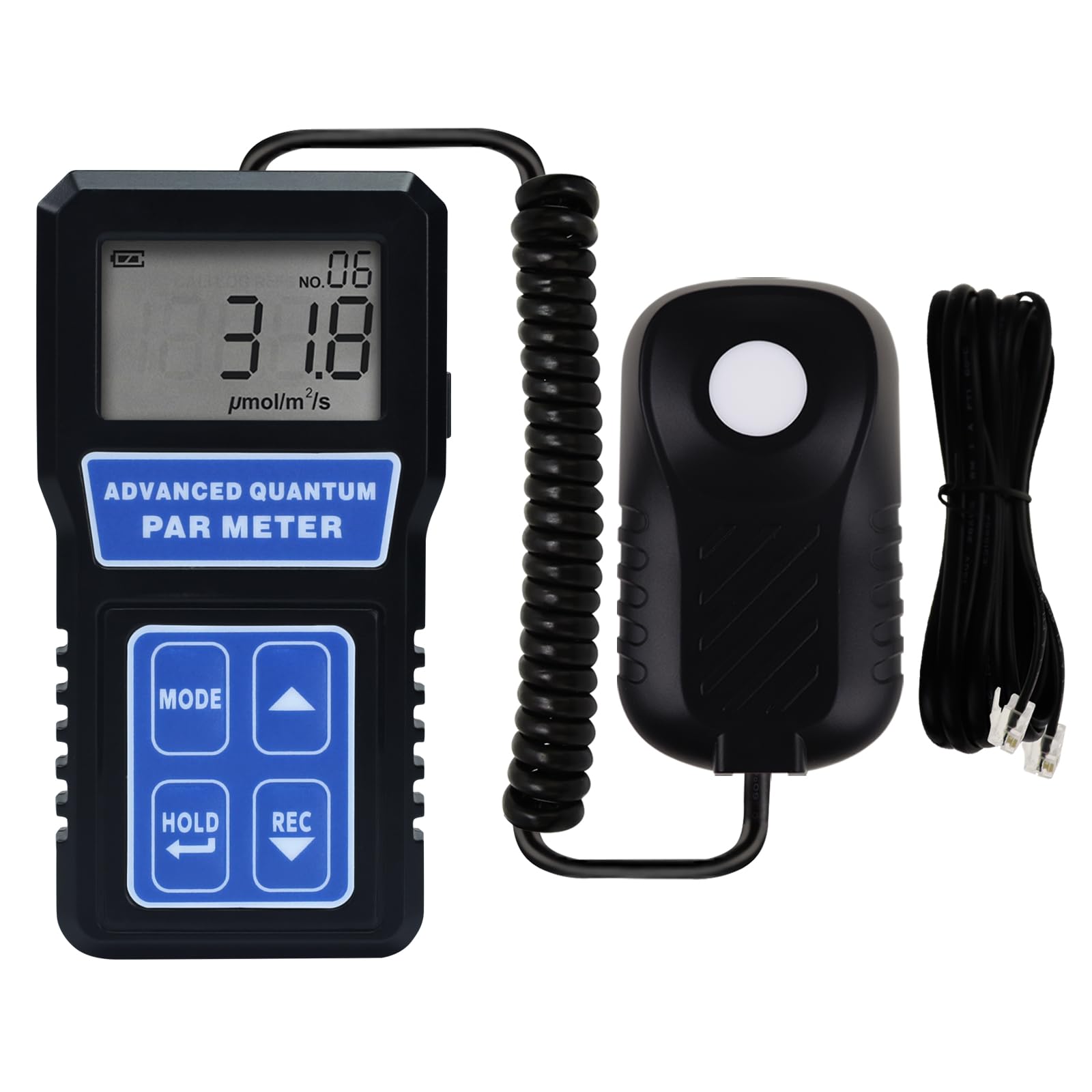 Photo 1 of PAR Meter Quantum Par Meter for Led Grow Lights PPFD Tester with Data Logging and Calibration 400-700nm Light Range PPFD Meter for LED Grow Light to Measure Light Intensity in Grow Room Greenhouse