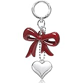 Angyape Bag Charms Purse Charms for Women Handbags Accessories Cute Heart Bow Keychain Car Keychain Birthday Christmas Gifts