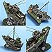 Bestgle Aquarium Ornament Wreck Sailing Fish Boat Sunk Ship Destroyer Fish Tank Decorations Resin