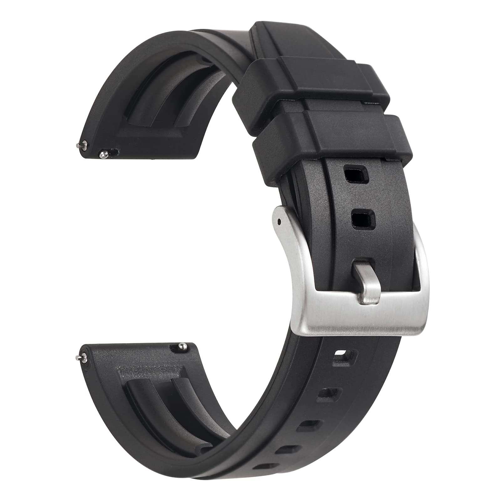 WOUKUP Silicone Watch Bands Quick Release Rubber