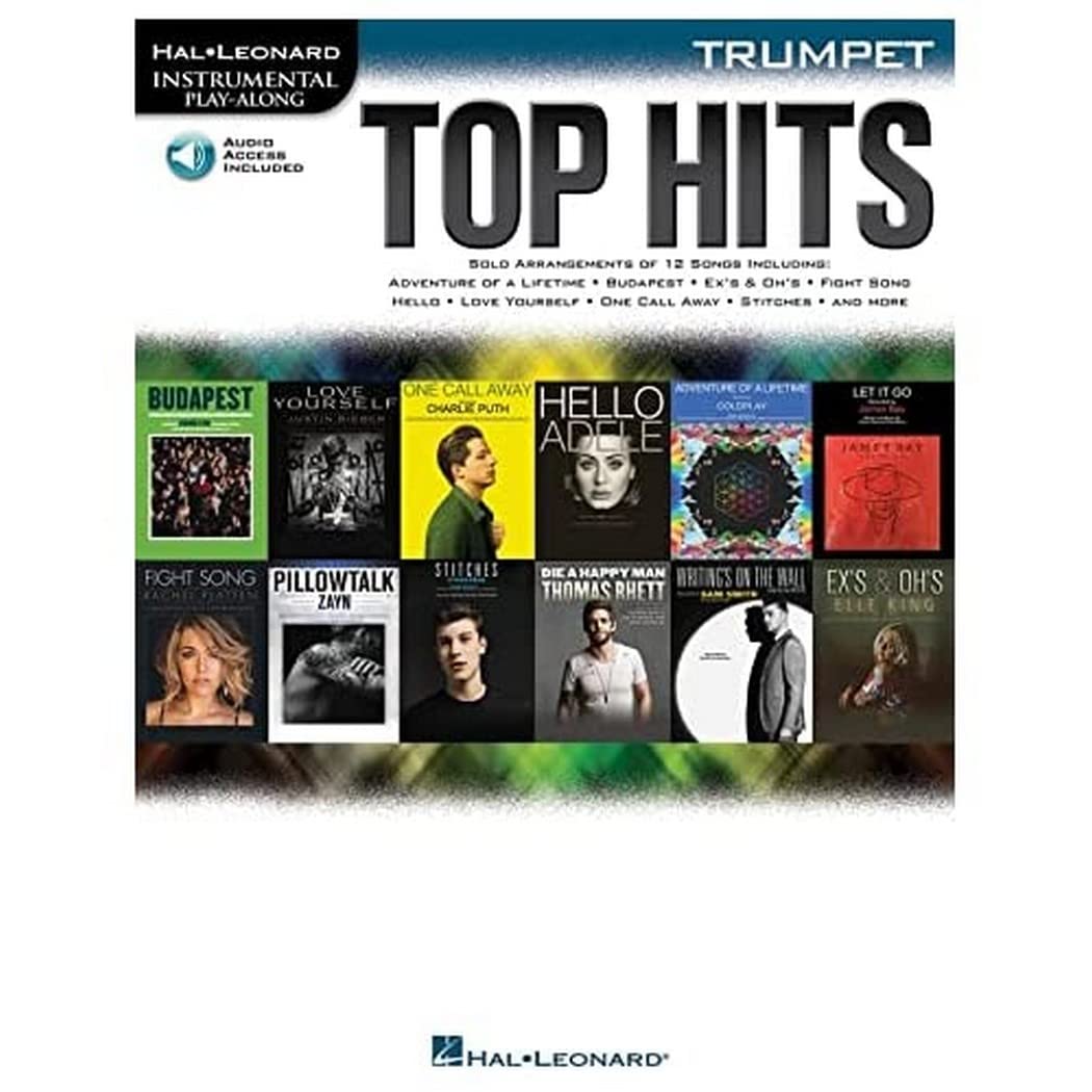 Hal Leonard Instrumental Play-Along: Top Hits - Trumpet (Book/Online Audio) (Includes Online Access Code)