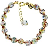 Glass Of Venice Murano Glass Sommerso Bracelet - Multicolor Confetti