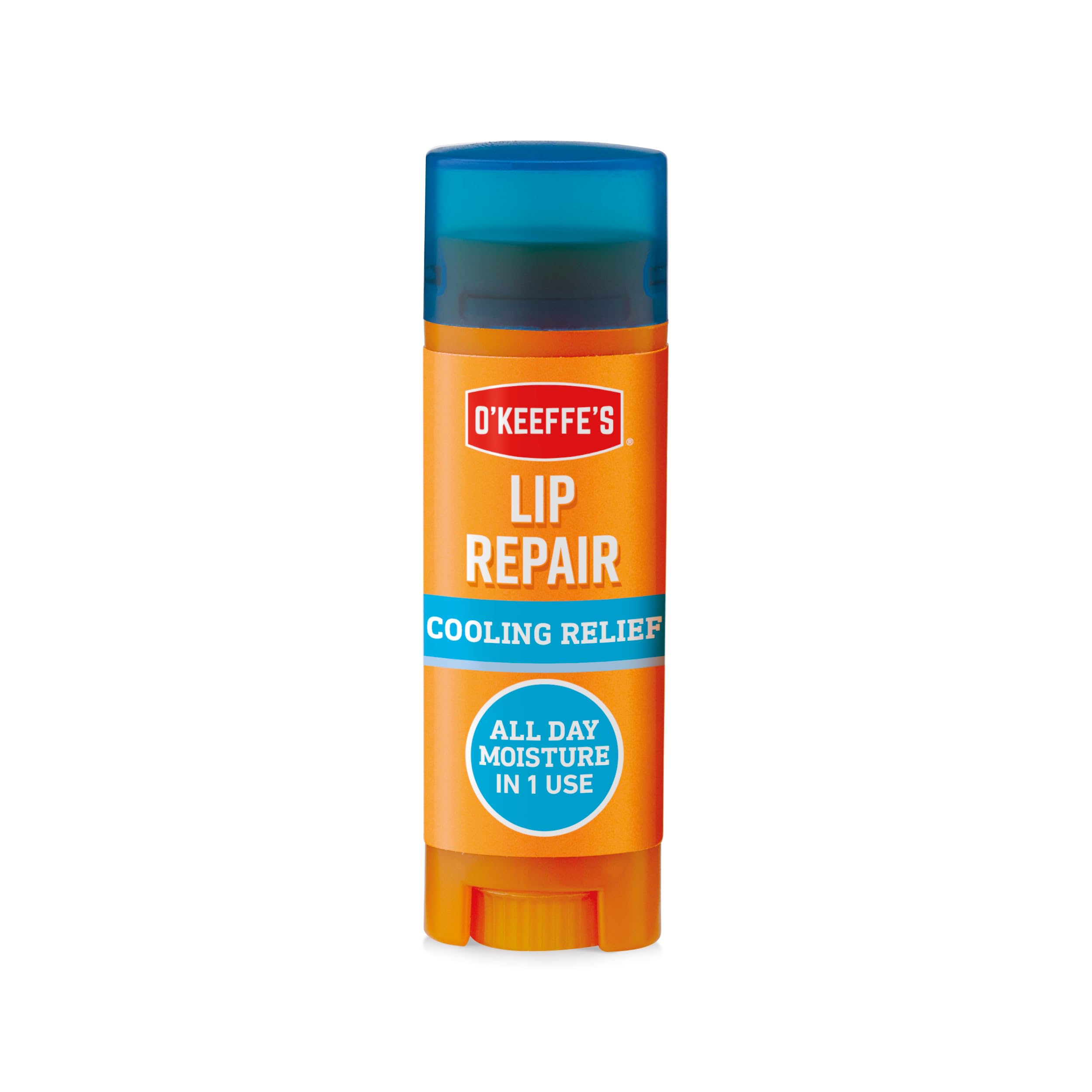 O'Keeffe's Lip Repair Cooling Relief Lip Balm, 4.2g – Instant Cooling Relief For Extremely Dry, Cracked Lips - Provides All Day Moisture with 7 Moisturising Ingredients for Long-Lasting Repair