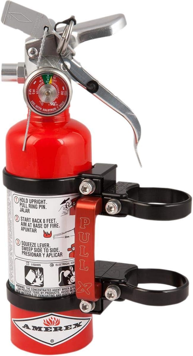 Klock Werks MODFM-BK Quick Release Fire Extinguisher Mount - 3.25in.