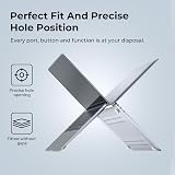 EooCoo Crystal Clear Case for 13-Inch MacBook Pro M1 M2 A2338 A2251 A2289 A2159 view 7