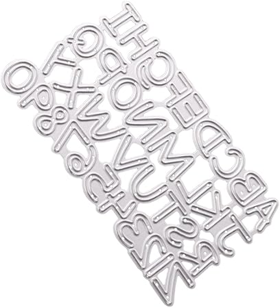 Amazon Sharprepublic カッティングダイス ステンシル テンプレート 金属切削ダイ 数字とアルファベット スクラップブッキング用品 スクラップブッキング用品 通販