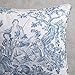 Maison d' Hermine Decorative Pillow Covers 18 x 18 Inch Square 100% Cotton Throw Pillow Covers with Invisible Zipper for Living Room Couch, Chair, Sofas, Bedroom, Home (The Miller - Denim)