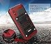 Beasyjoy for iPhone X iPhone 10 Metal Case Heavy Duty Aluminum Cover Waterproof with Screen Full Body Protector Shockproof Tough Rugged Durable Military Grade for Sports 5.8 inch, Red