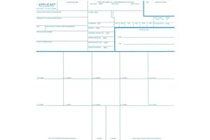 XROUVISAL FD-258 Fingerprint Card, 10 Pack — Latest Version Rev. 10/31/2023 Form — Ink & Live Scan Compatible — Use in Law Enforcement, Employment, Film or Video