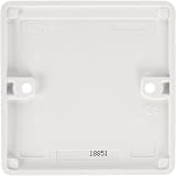 Knightsbridge CU8350 Curved Edge 1 Gang Blanking Plate White Plastic UK view 2