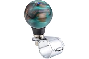 Abfer Ball Steering Wheel Suicide Spinner Knob Car Turning Asisting Wheel Handle Brodie Knobs Fit for Most Vehicles Trucks (Green)