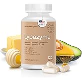 Houston Enzymes – Lypazyme Lipase Digestive Enzymes for Women and Men –120 Capsules – 3 Enzyme Blend for Complete Breakdown of Triglyceride Fats, Enzyme for Digestion of High-Fat Meals & Fish Oil