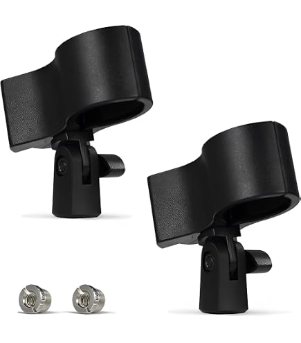 Support de microphone à clip 4 pièces avec adaptateurs 5/8
