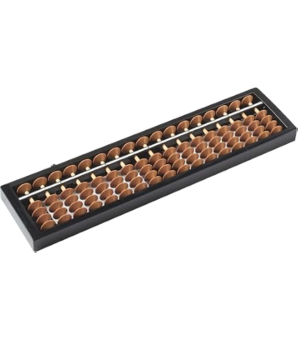 Hustar Calculatrice Soroban Chinoise En Bois 13 Colonnes - Outil Idéal Pour Apprendre Les Maths