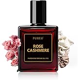 PUREU Roll On Perfume Oil Pheromones Perfumes for Women, 0.34FL OZ/10ML Travel Size, Essential Oil Fragrance, Rose Cashmere Scents Long Lasting Eau De Parfum, Made in USA