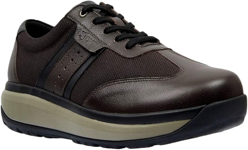 Joya Mens David Leather Textile Trainers Amazon.ca Shoes & Handbags