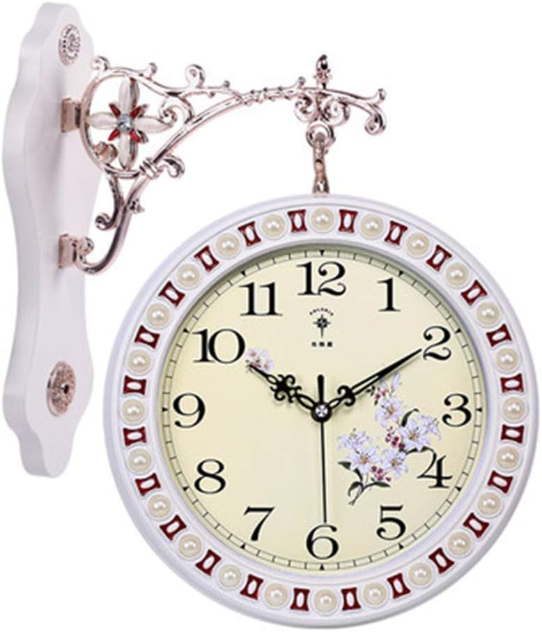 Wall Clock DoubleSided Clock Living Room Large TwoSided Wall Clock Mute Clock Quartz Clock