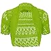 Thever Women Short Sleeve Knitted Crochet Shrug Bolero Cardigan Ladies Crop Top