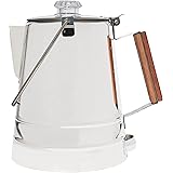COLETTI Butte Camping Coffee Pot | Campfire Coffee Pot | Stainless Steel Coffee Maker for Outdoors or Stovetop – 14 Cup