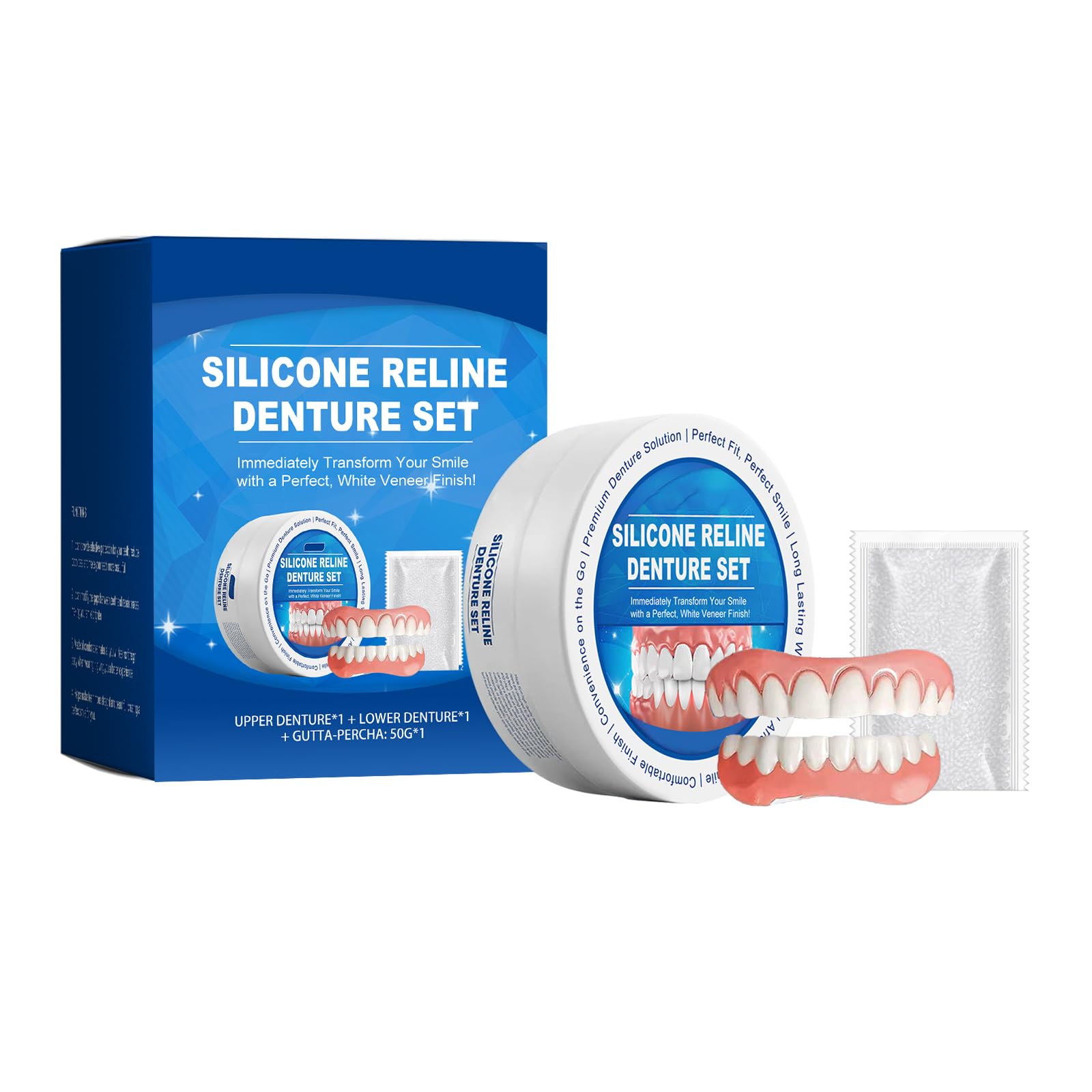 Silicone Reline Denture Set, Professional Denture Silicone Reline Kit