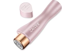 CIDBEST Facial Hair Remover ZACCER Painless Hair Removal for Women Waterproof Shaver Razor with LED Light (Rose)
