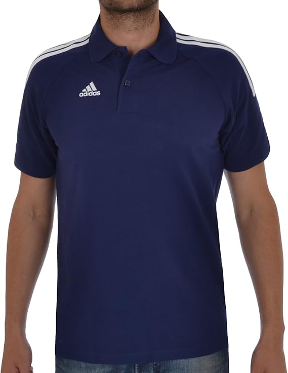 adidas essentials 3 stripe polo shirt