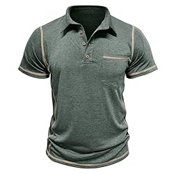 Men's Casual Polo Shirts Classic Short Sleeve