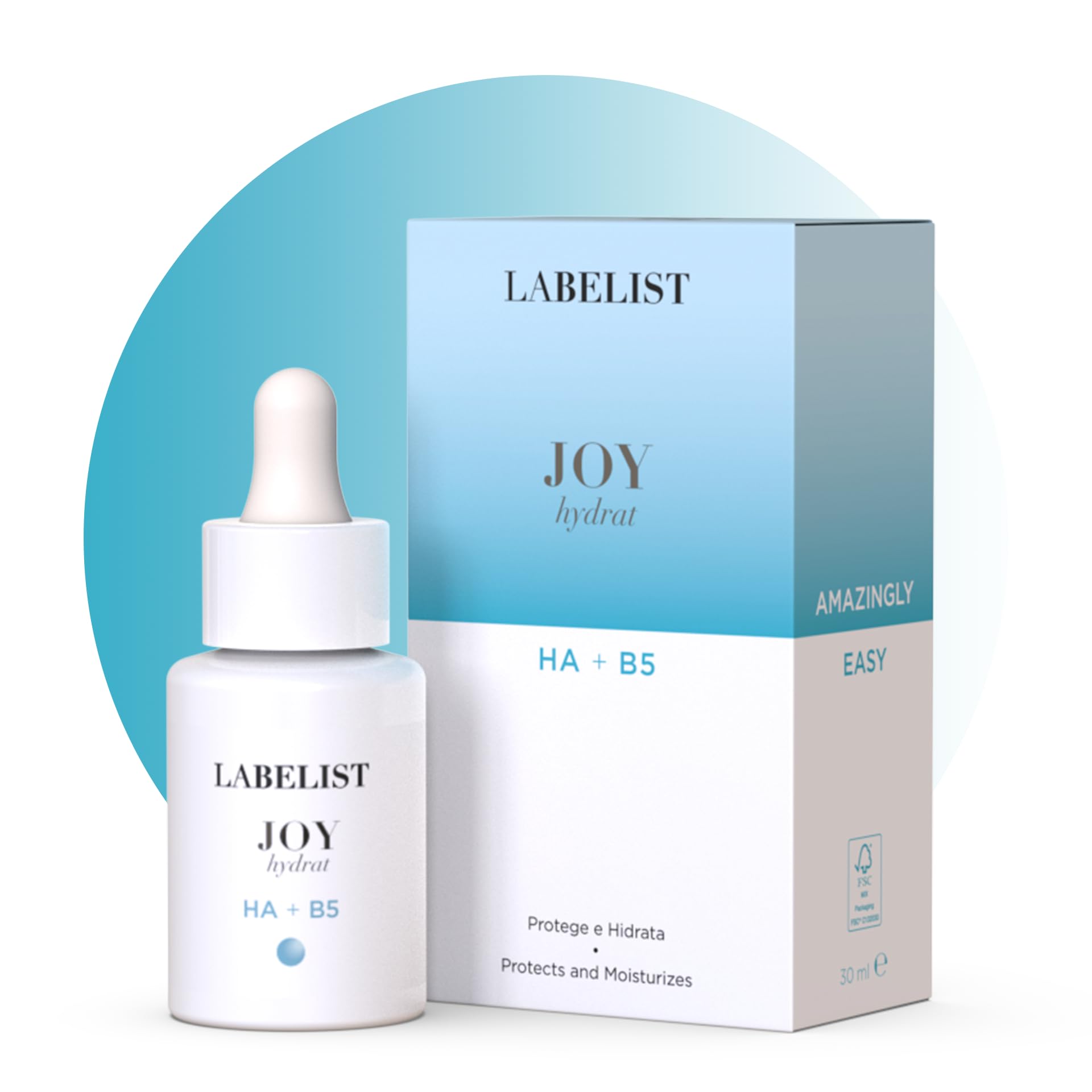 Labelist | Joy Serum Facial Serum | 30 ml | Hyaluronic Acid and Panthenol | Protects and Moisturizes the Skin Immediately | Facial Moisturizing Serum