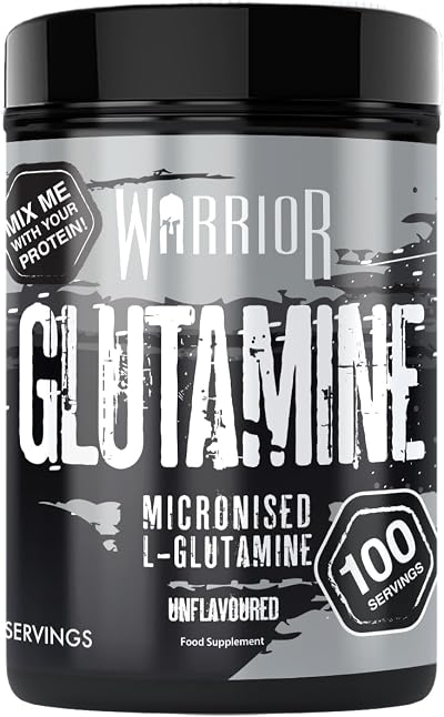 Warrior Glutamine 500g Pure Micronised L-Glutamine Powder Unflavoured