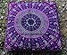 KRATI EXPORTS 5 Pcs Large Mandala Floor Pillows Wholesale Lot Square Indian Cushion Cover 35