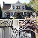 AOJOYS Halloween Scary Giant Spider 6.6 Ft. 200cm Fake Large Hairy Spider Props Outdoor Decor & Yard Decorations