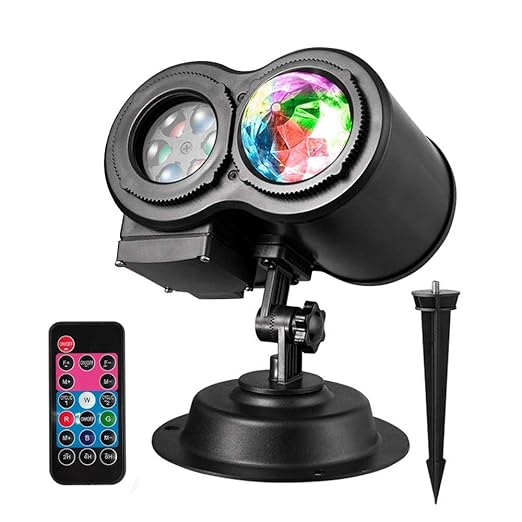 Lámpara De Proyección LED Interior Y Exterior Luces Proyector 12 ...