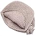 MIRMARU Women's Winter Cable Knitted Beret Visor Beanie Hat with Scrunchy.