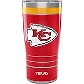 Tervis Traveler NFL Kansas City Chiefs - MVP Triple Insulated Tumbler Travel Cup Keeps Drinks Cold & Hot, 20oz, Stainless Steel
