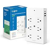 Tapo Smart Plug Outlet Extender, P306, 3 Individual Smart Outlets | Surge Protector, 18W Fast Charging, 1x USB-C & 2X USB-A, 